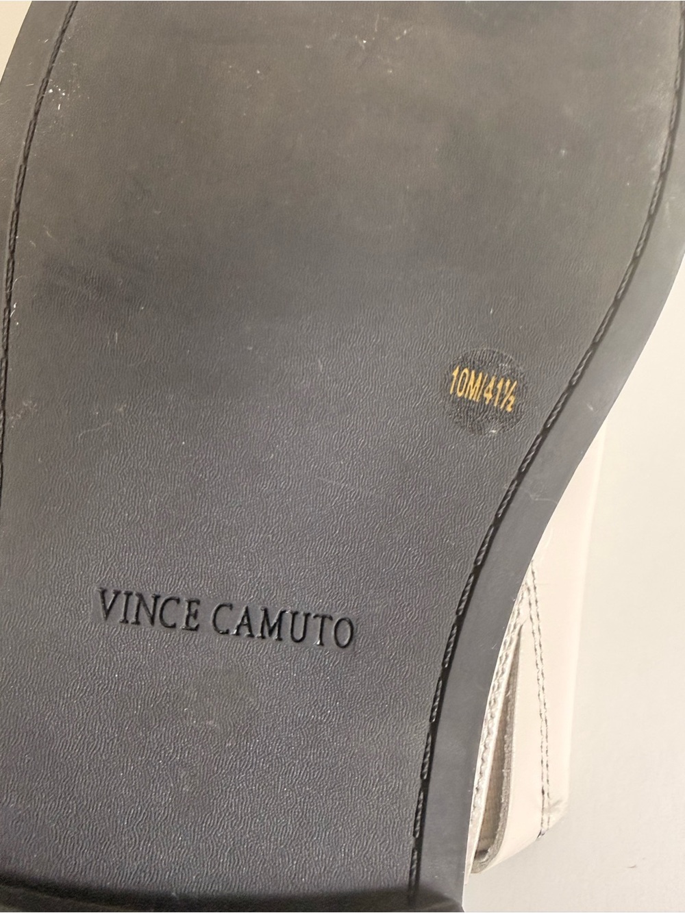 Vince Camuto White Toe Ring Slide Sandals with Studded Sole – Women’s - Picture 11 of 11